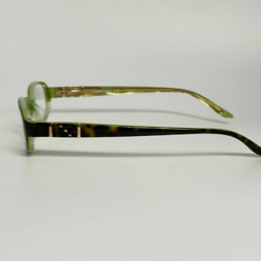 Nine West NW443 0ER2 135 Green Tortoise Acetate Oval Eyeglass Frames Petite